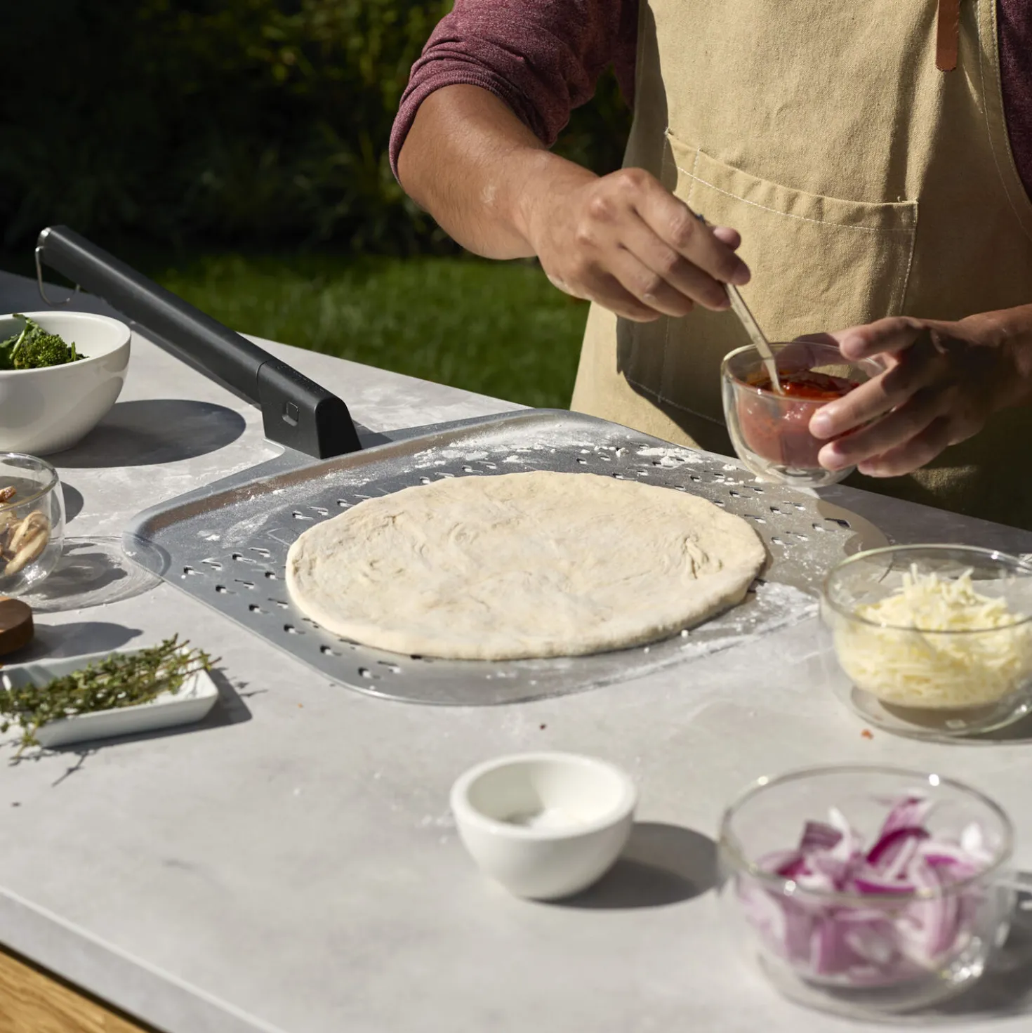 Pizza Peel With Detachable Handle