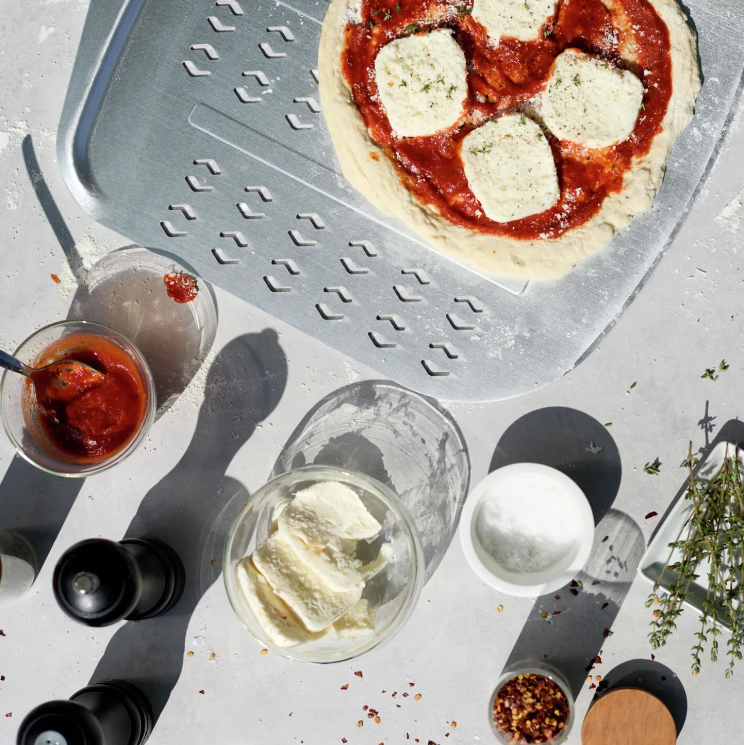 Pizza Peel With Detachable Handle