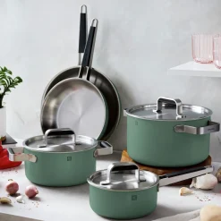Pots and pans set, 8-pc, 18/10 Stainless Steel