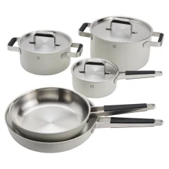 Pots and pans set, 8-pc, 18/10 Stainless Steel