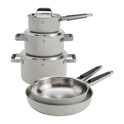 Pots and pans set, 8-pc, 18/10 Stainless Steel
