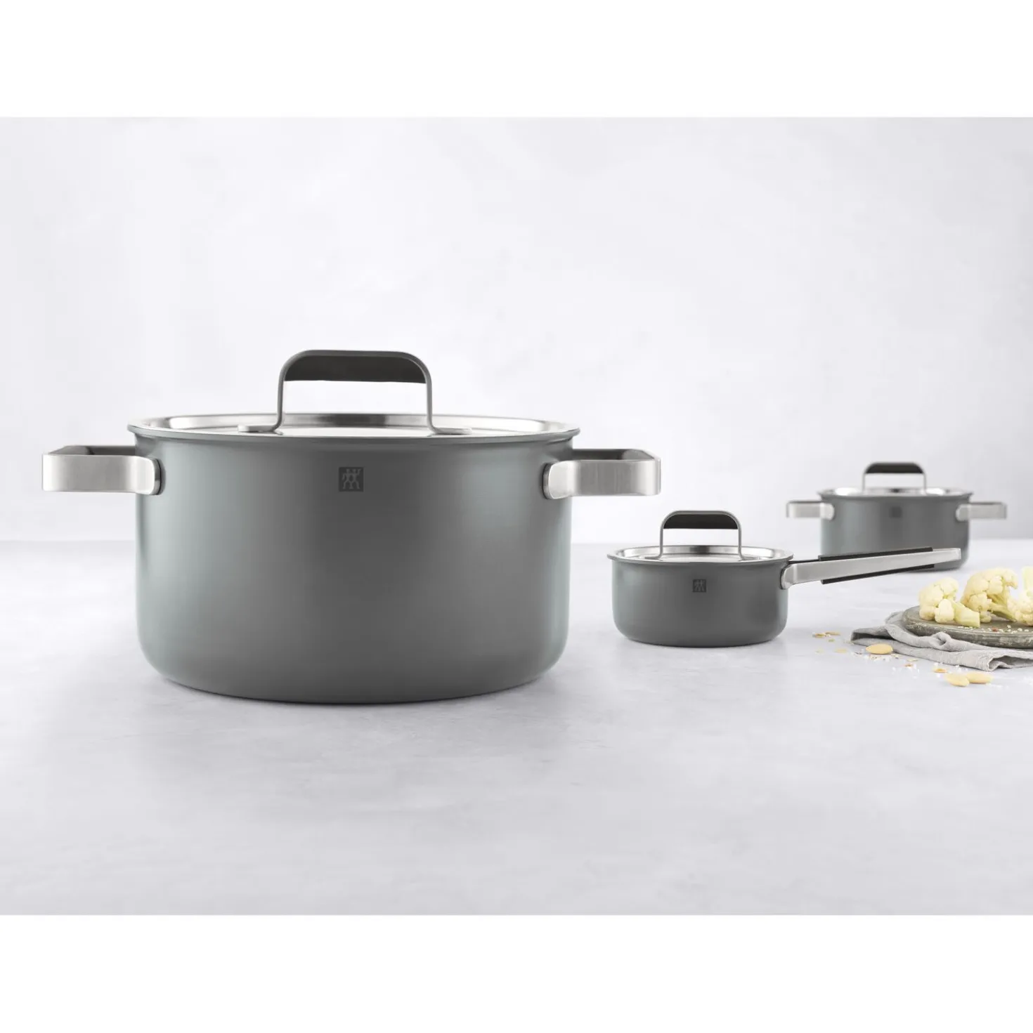 Pots and pans set, 6-pc, 18/10 Stainless Steel