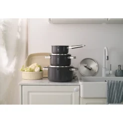 Pots and pans set, 6-pc, 18/10 Stainless Steel