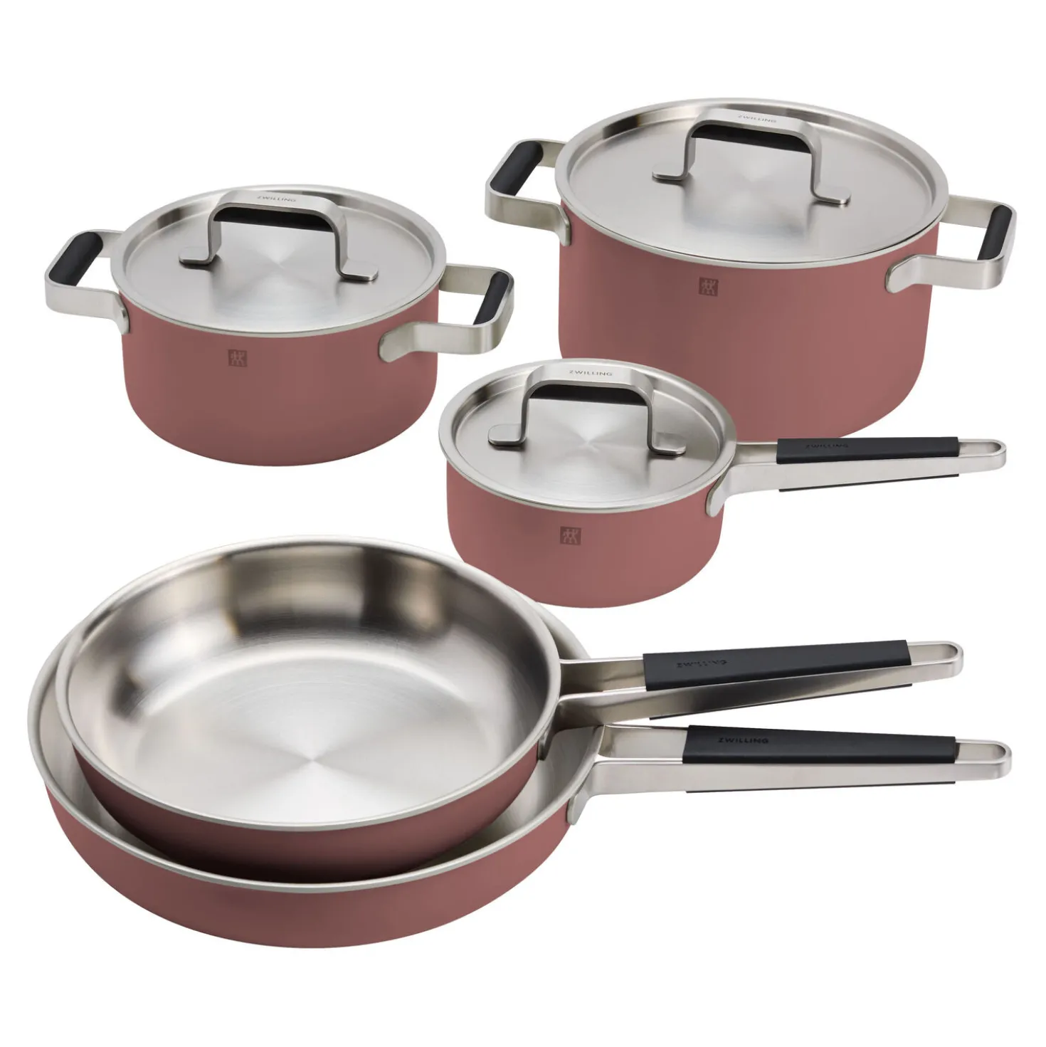 Pots and pans set, 8-pc, 18/10 Stainless Steel