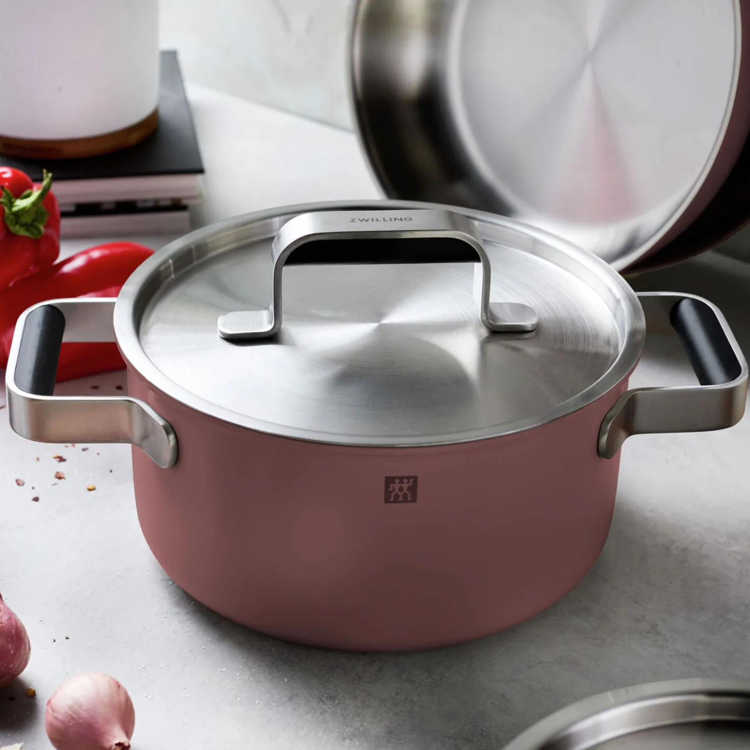 Pots and pans set, 8-pc, 18/10 Stainless Steel