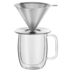 Pour over coffee dripper set, 2-pc