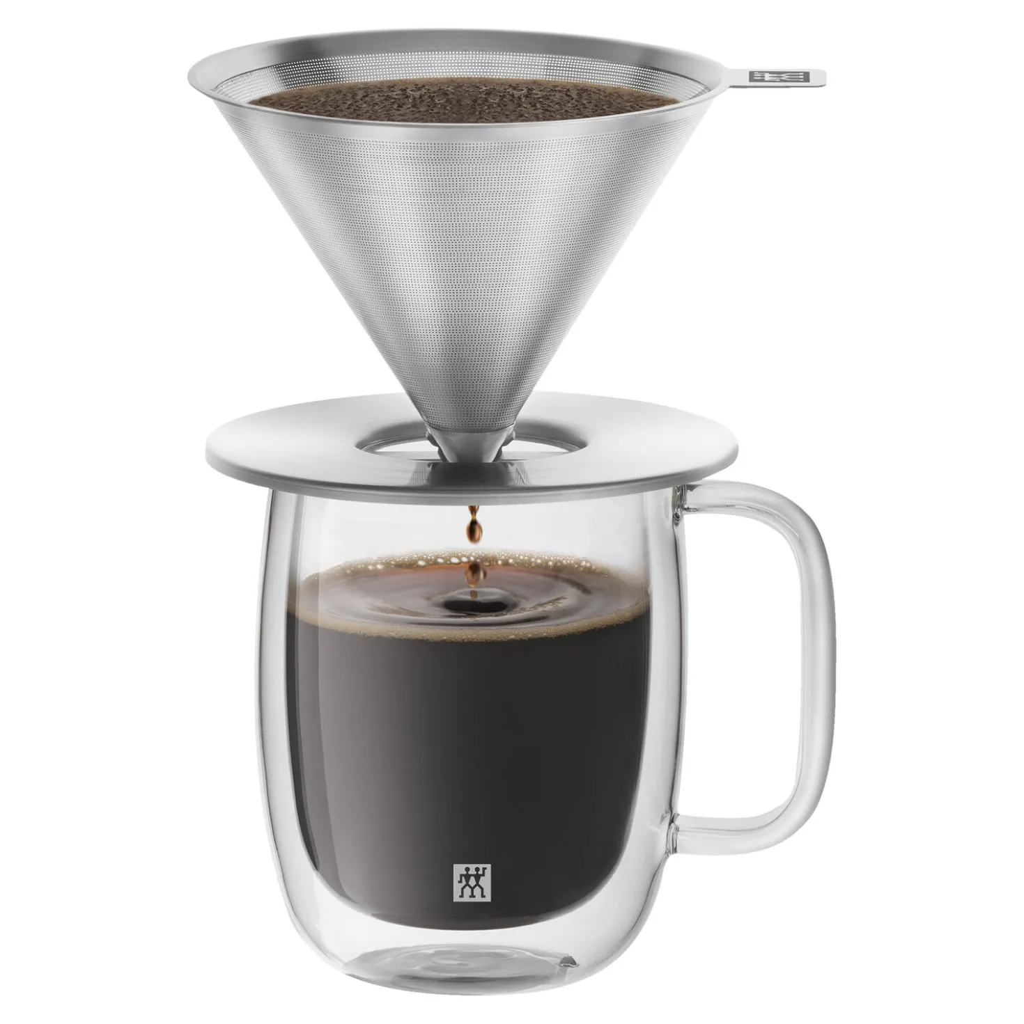 Pour over coffee dripper set, 2-pc