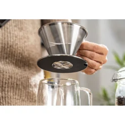 Pour over coffee dripper set, 2-pc