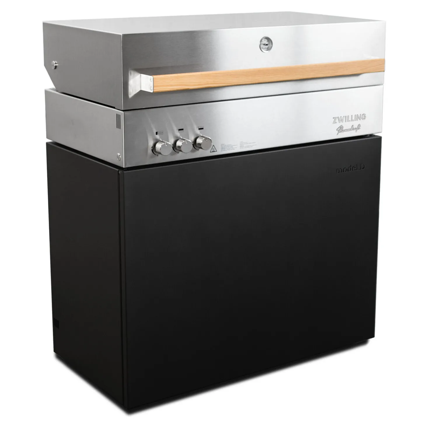 Propane gas grill, black matte