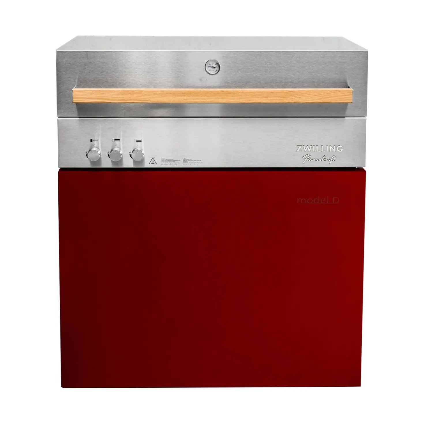 Propane gas grill, ruby