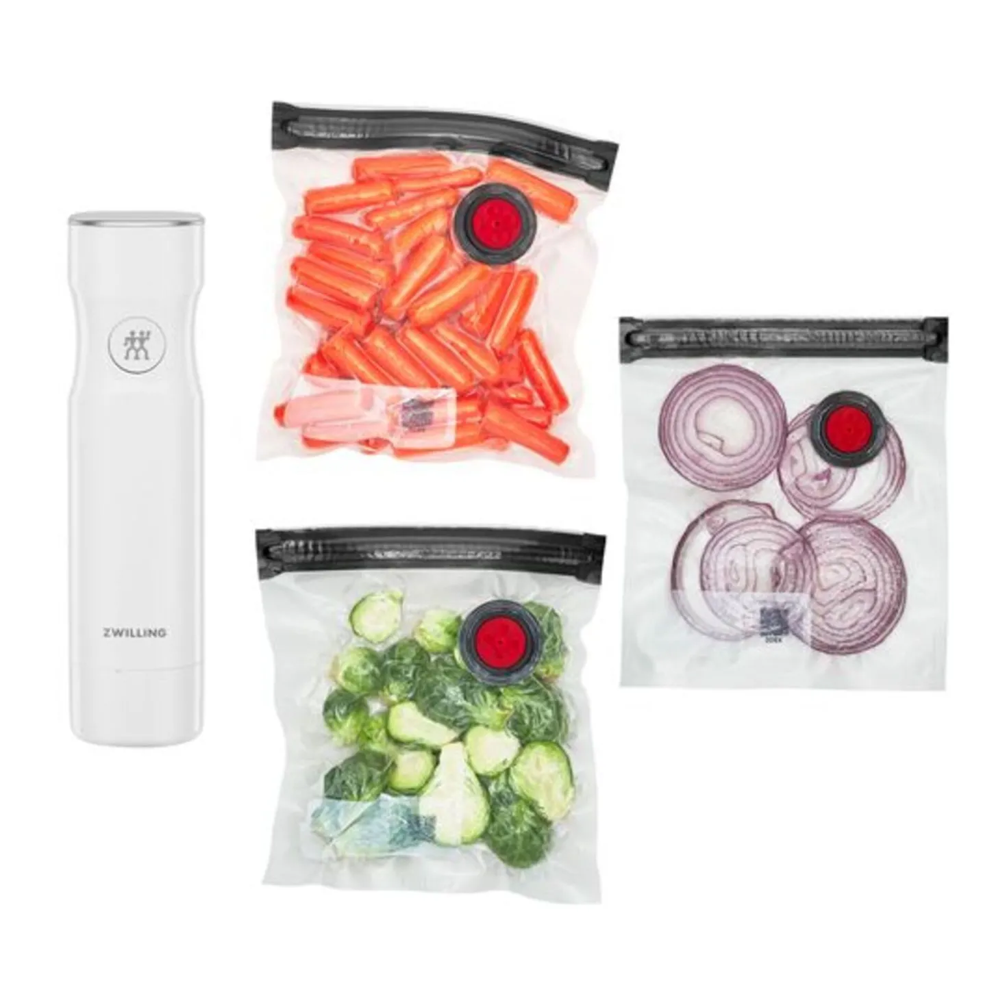 Pump and Bag Set, S / 4-pc, white