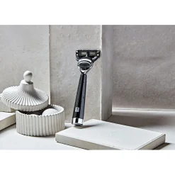 Razor, brass | silver-black