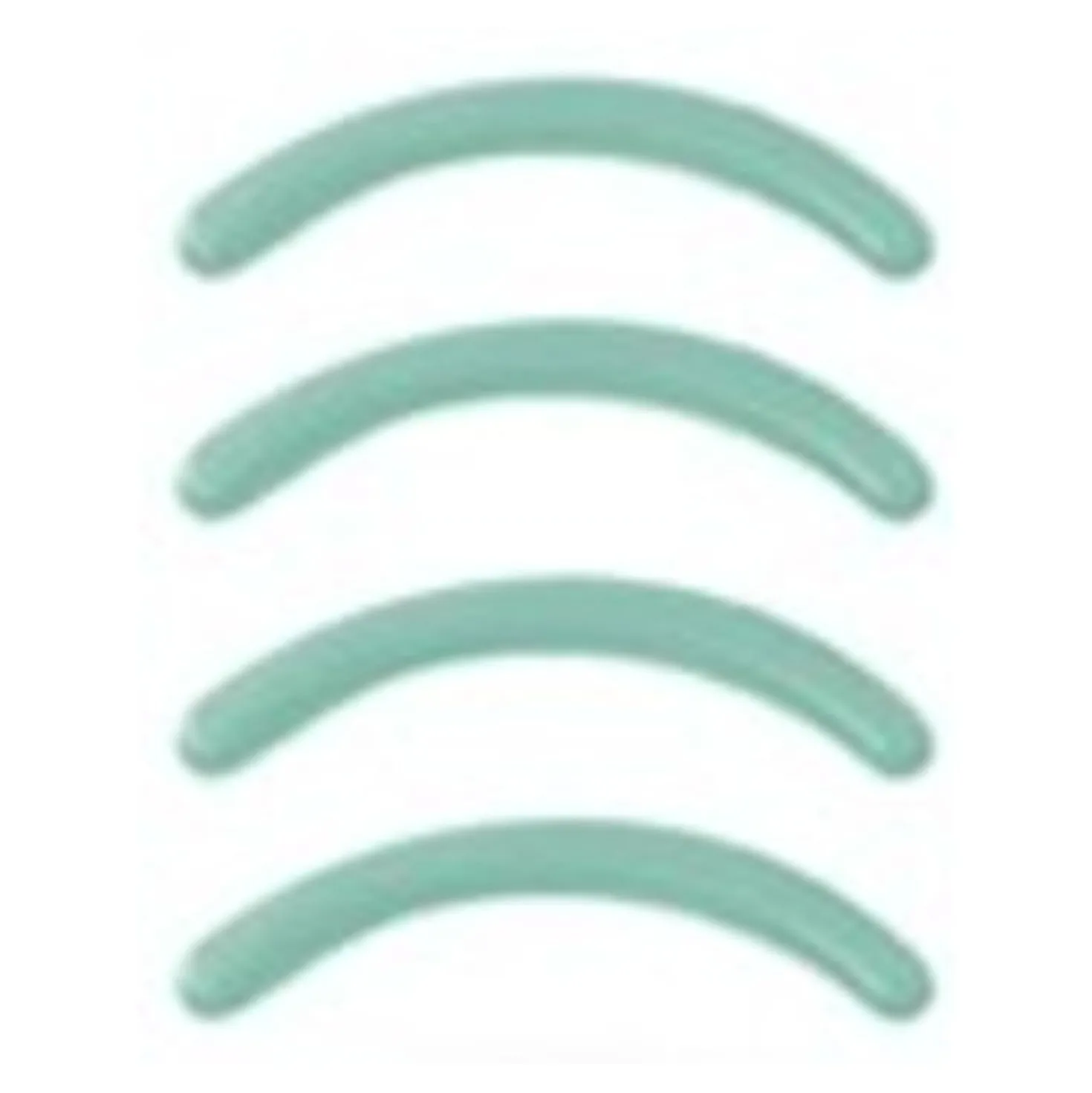 Replacement pads for eyelash curler, 4-pc | silicone | Turquoise