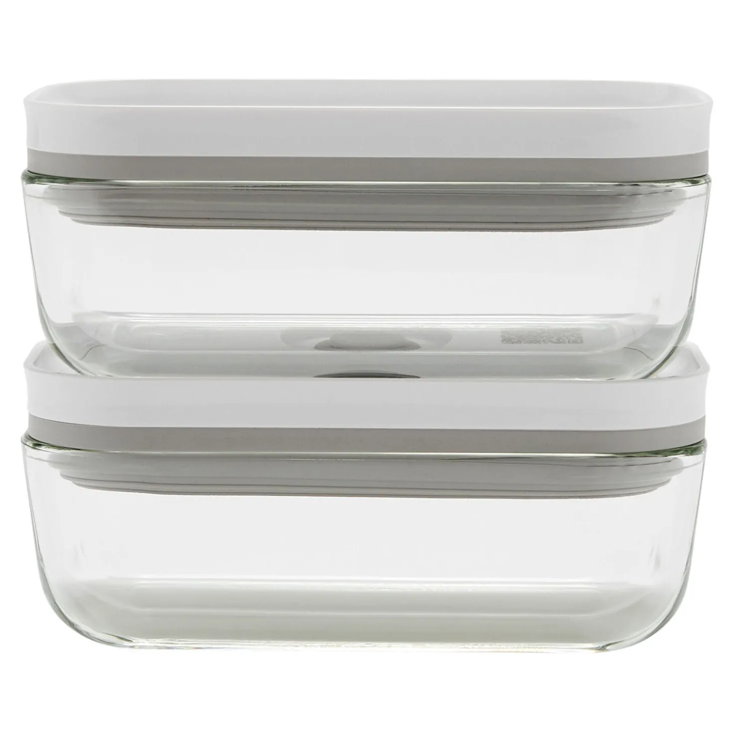 S / 2-pc, Small Vacuum Container, Glass, Grey
