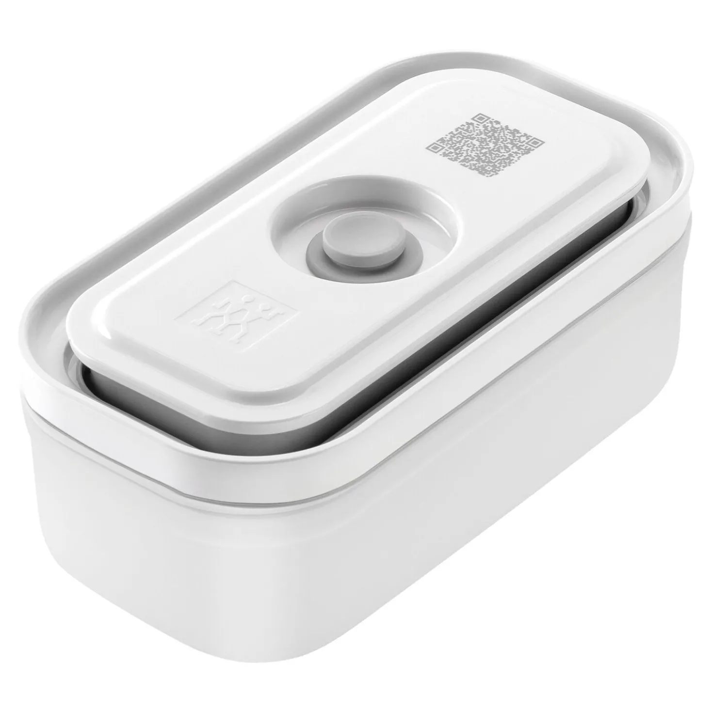 S, Vacuum Container, Plastic, Semitransparent-grey