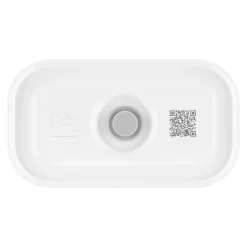 S, Vacuum Lunch Box, Plastic, Semitransparent-grey