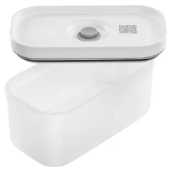 S, Vacuum Lunch Box, Plastic, Semitransparent-grey