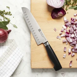 Santoku 7 inch, hollow edge