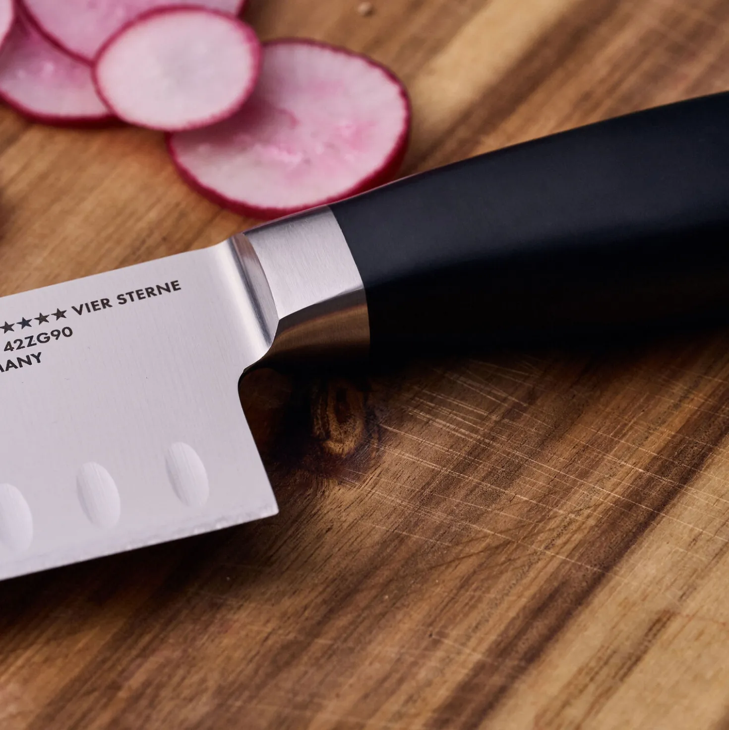 Santoku 7 inch, hollow edge