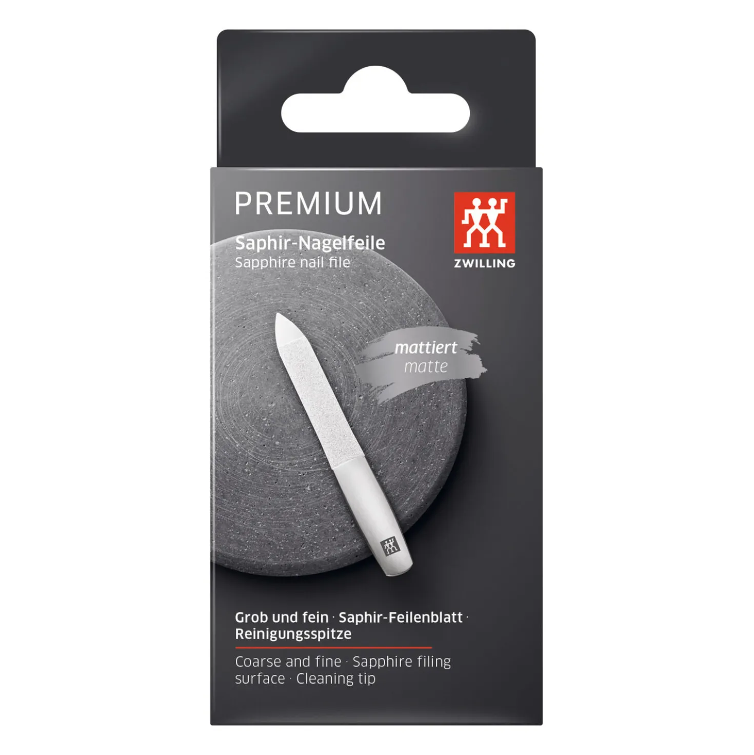Sapphire Nail File - Matt Stainless Steel