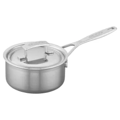 Sauce pan with lid, 1.6 qt, 18/10 Stainless Steel