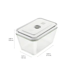 S/M/L / 3-pc, Vacuum Container Set, Glass, Grey
