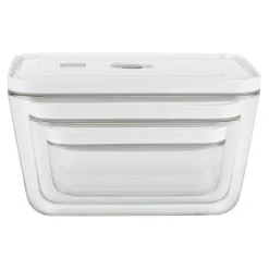 S/M/L / 3-pc, Vacuum Container Set, Glass, Grey