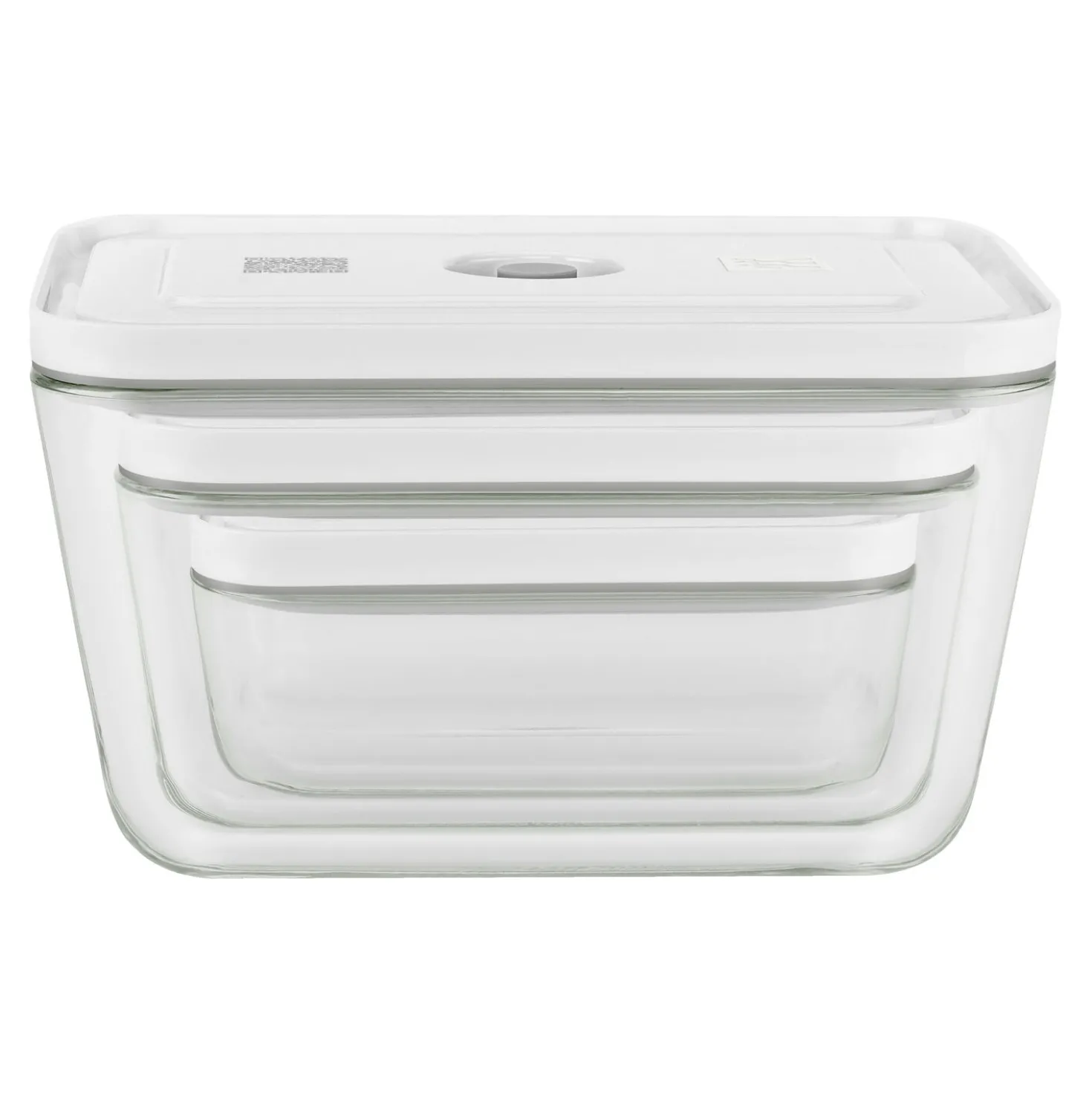 S/M/L / 3-pc, Vacuum Container Set, Glass, Grey