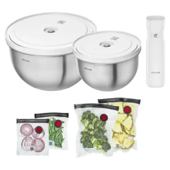 stainless steel / M/L Vacuum Starter Set, 9-pc