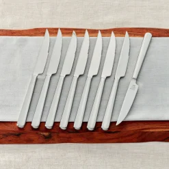 Stainless Steel Steak Knife Set with Wood Presentation Case , 8-pc