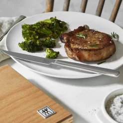 Stainless Steel Steak Knife Set with Wood Presentation Case , 8-pc