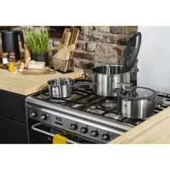 Stock pot, 6.25 qt, stainless steel