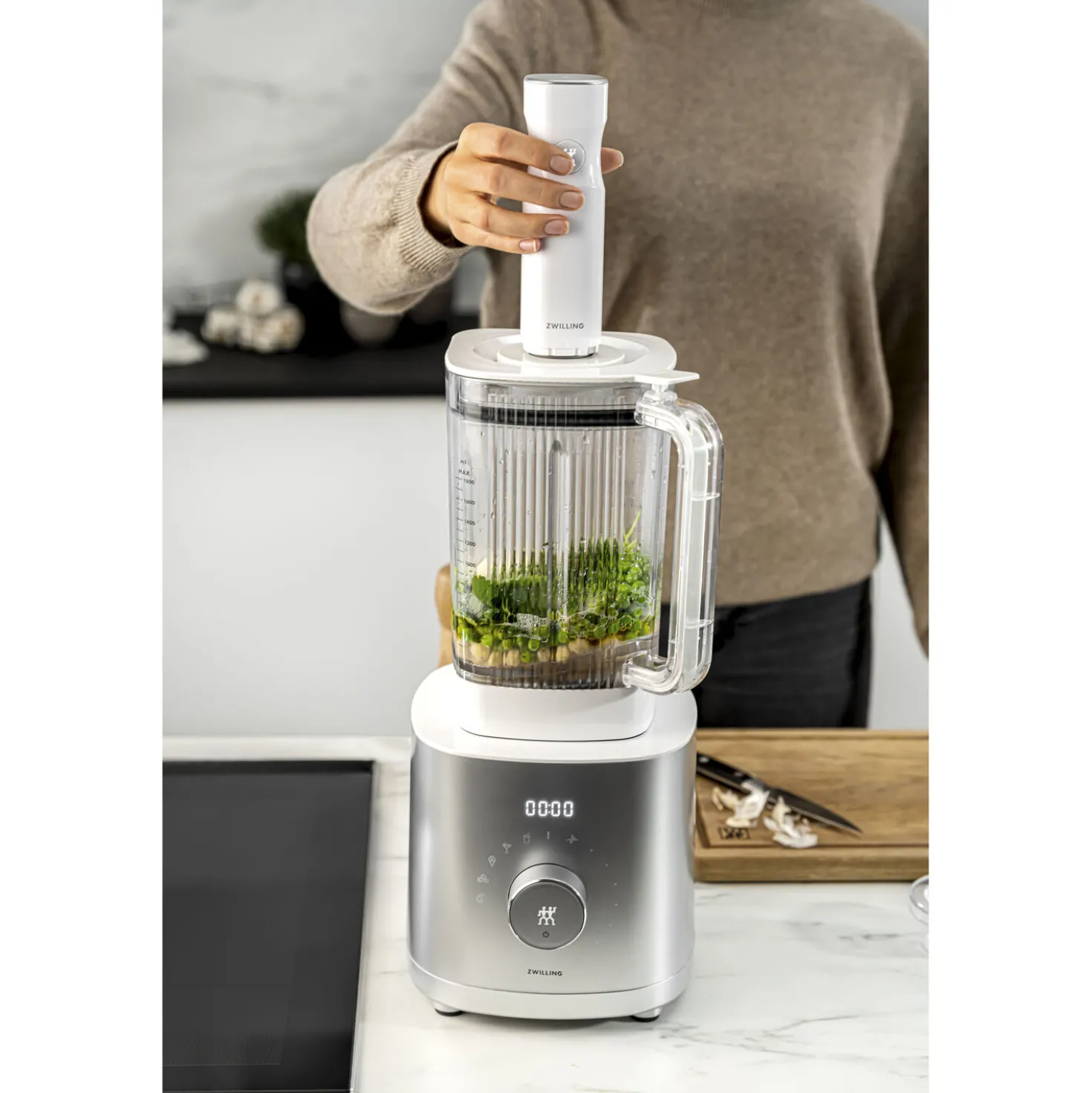 Vacuum Adapter For Table-/Power Blender, White