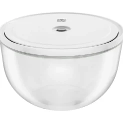 Vacuum bowl L / 24 cm, glass, transparent