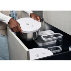 Vacuum bowl L / 24 cm, stainless steel, silver
