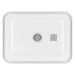 Vacuum Fridge Container, Plastic, Semitransparent-grey