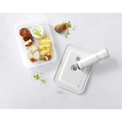 Vacuum Fridge Container, Plastic, Semitransparent-grey