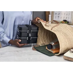 Vacuum Lunch Box, PP, Black Matte
