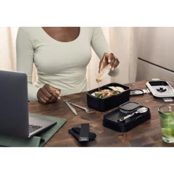 Vacuum Lunch Box, PP, Black Matte