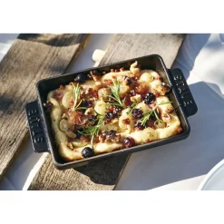 5.5-x 4.25 inch, Rectangular, Mini Baker, Black Matte