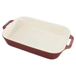 13-x 9.5-inch, Rectangular, Baking Dish, Rustic Red