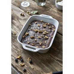 10.5-x 8-inch, Rectangular, Baking Dish, White