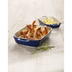 10.5-x 8-inch, Rectangular, Baking Dish, Dark Blue