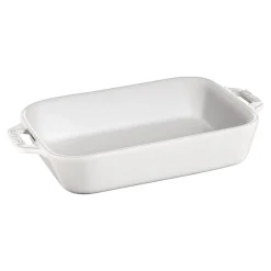 7.5-x 6.5-inch, Rectangular, Baking Dish, White