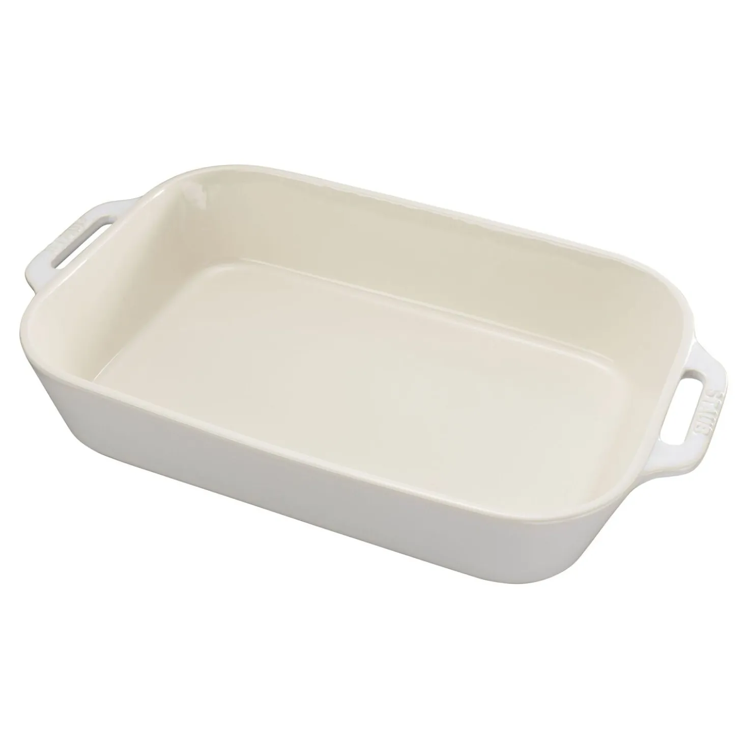 13-x 9.5-inch, Rectangular, Baking Dish, Ivory-white
